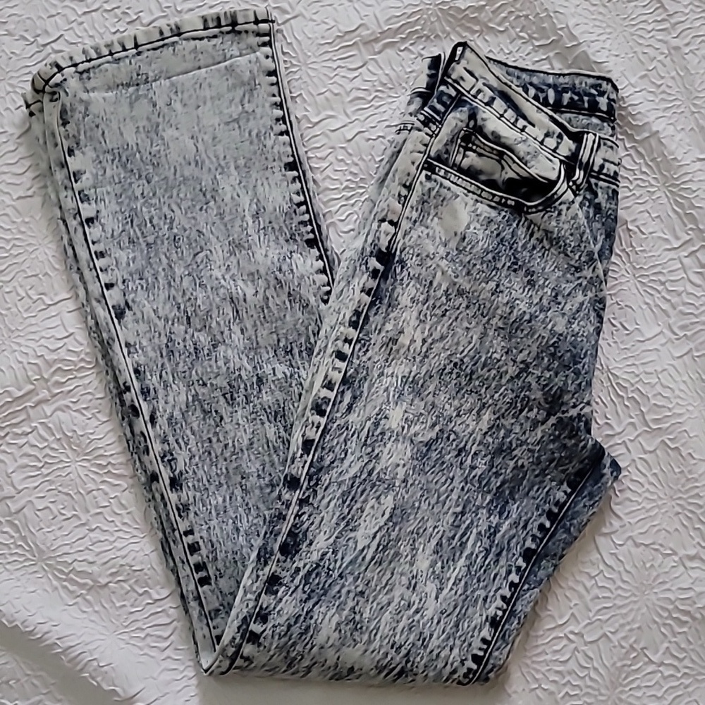 Vintage DG2 by Diane Gilman Blue Acid Wash High Rise Jeans, Size 8T